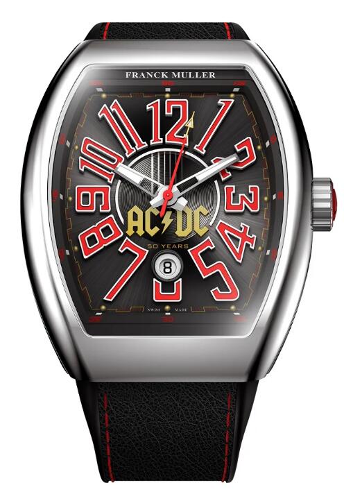 Buy Franck Muller Vanguard AC/DC 50th Anniversary Replica Watch for sale Cheap Price V43-SC-DT-ACDC-50TH